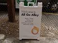 All Go Alley sign with ECC referenced as its own artistic genre-1